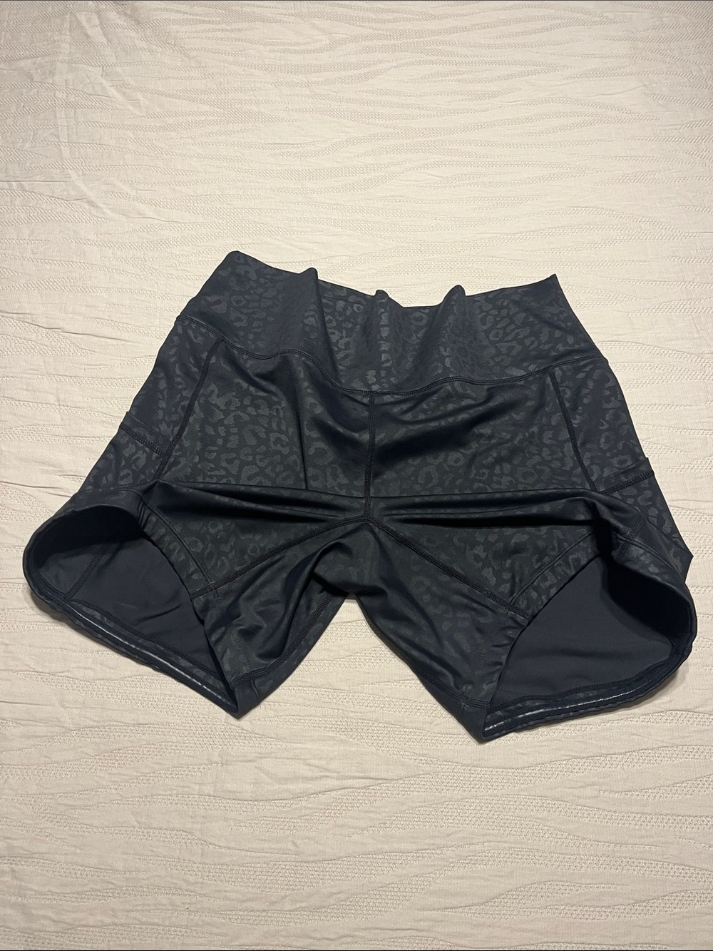 CVG Black Leopard Print Shorts - Picture 3 of 4
